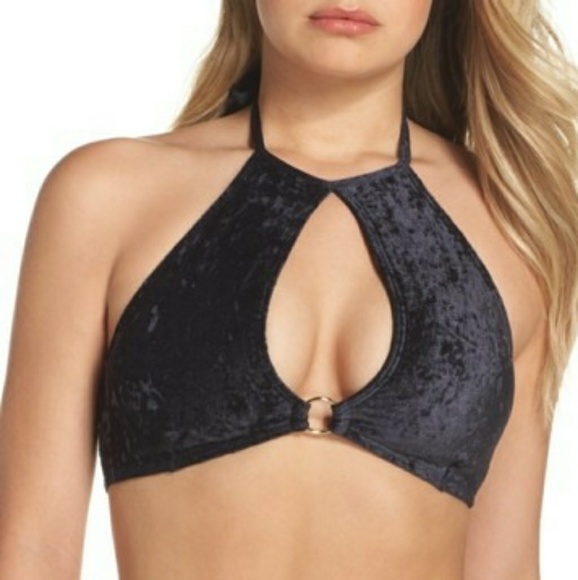 velvet bikini top